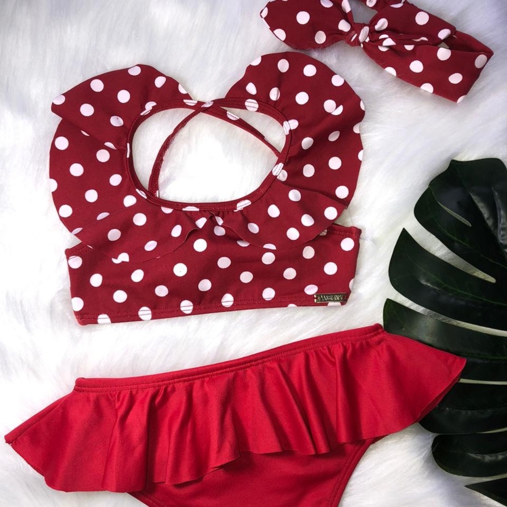 Two piece girls swimsuit